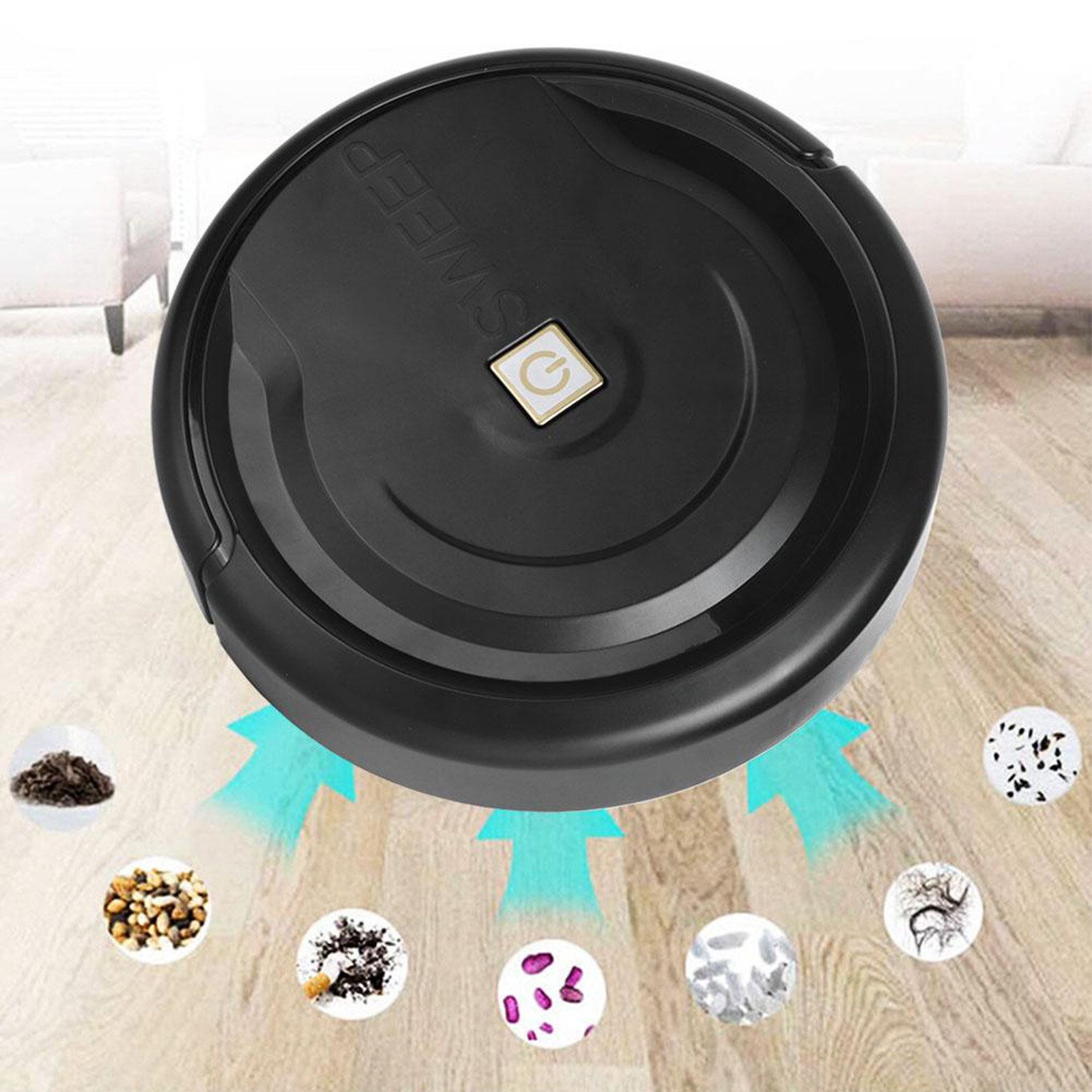 Automatic Sweeping Robot USB Rechargeable Smart Robot Cleaner Floor Cleaning Mop Sweeper Mini Household Cleaner Smart Cleaner