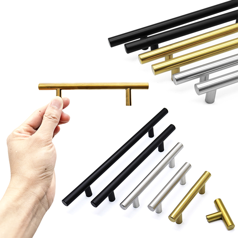 Cupboard Handle Brushed Stainless Steel Kitchen Cabinet Door Knob Kitchen Handle Furniture Drawer Pulls Bar Handle Pull Hardware