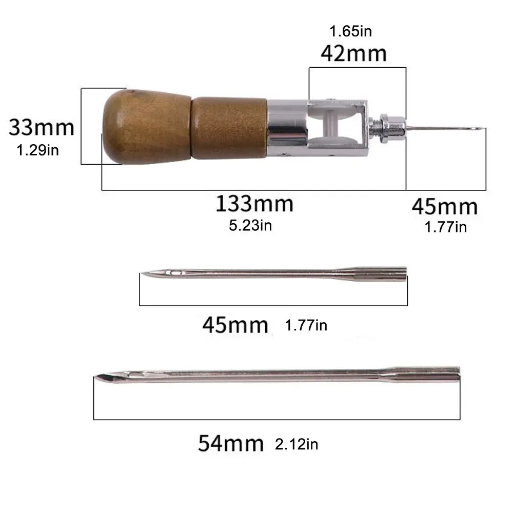 Kit de poinçon de couture du cuir, bricolage, fil ciré, outils de couture à la main, artisanat du cuir, bandes de ceinture de couture, cordonnier, outils de réparation de toile