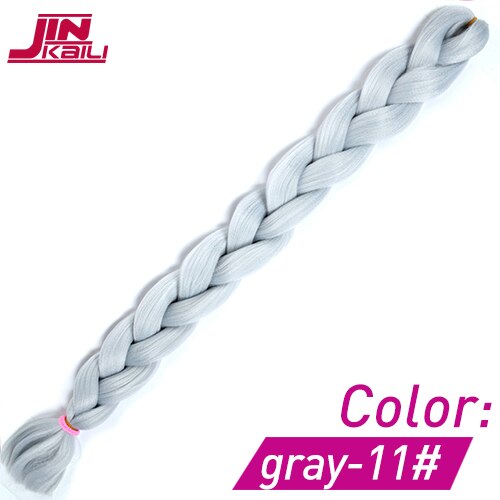 165g Synthetic Braiding Hair Single Ombre Color Glowing For Hair Synthetic Hair Extension Twist Jumbo: #35