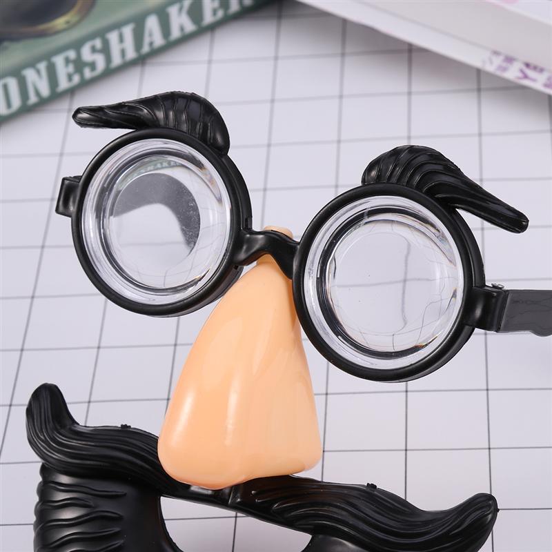 1 st utklädningsglasögon med roliga ögonbryn näsmustasch för kostymfest påsk maskerad karneval halloween