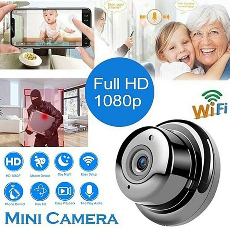 1080p mini kamera wifi kamera trådløs overvågning kamera baby skærm  v380 pro