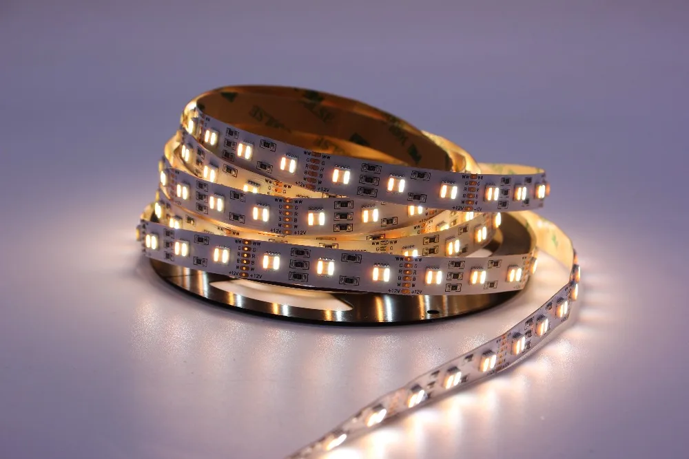 10mm 12mm 12V 24V 48V 5050 RGBCCT LED Strip RGBCCT 5 Color in 1 LED Chip,60/96/112 LED/M IP20 IP65 IP67 Waterproof LED Tape