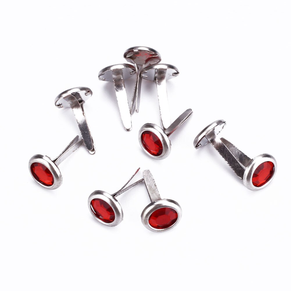 Mini clavos de diamantes de imitación, adorno para álbum de recortes, Decoración, , gemelos de 7 colores, 20 Uds.