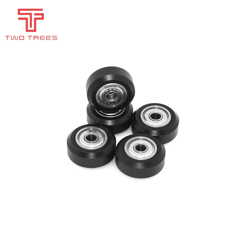 10pcs CNC Openbuilds Plastic wheel POM with 625zz MR105zz Idler Pulley Gear Passive Round Wheel Perlin Wheel V type for V-Slot