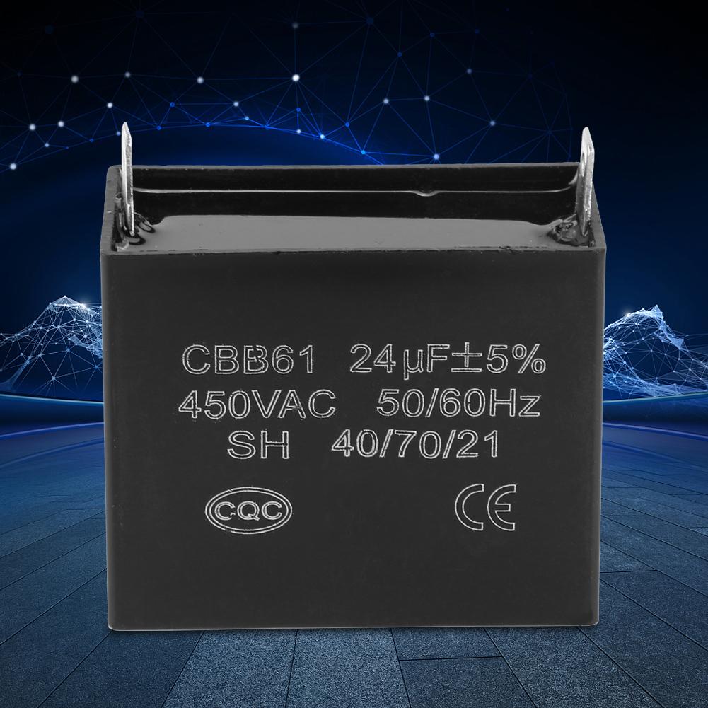 CBB61 Motor Condensator Startcondensator Generator 450V Ac 24 Uf 50/60Hz Voor 400/350/300/250VAC Ul/Ru Vermeld