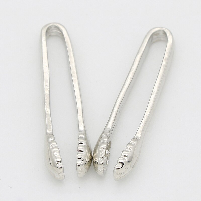 2pcs Metal Barbecue Locking Tongs Serving Clip BBQ Grill Baking Salad Steak Vegetable Pasta Kitchen Tool Dollhouse Miniature