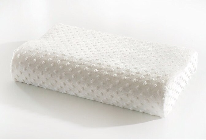 Orthopedische Nek Kussen Fiber Trage Rebound Memory Foam Kussen Cervicale Gezondheidszorg Orthopedische Latex Hals Foam Kussen 23: WHITE