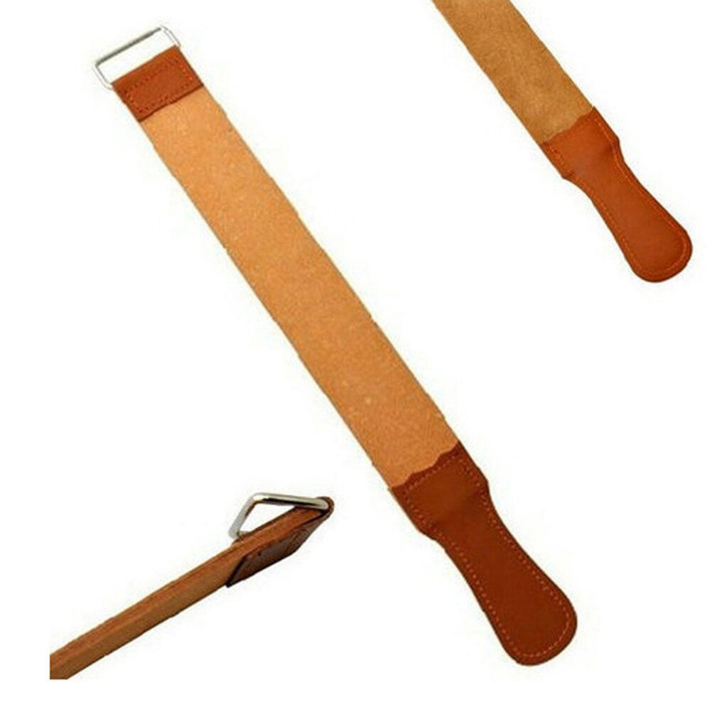 Scherpen Strop Professionele Messenslijper Kapper Leer Strop Scheermes Fold Mes Lederen Scheren Strop Riem Op Verkoop