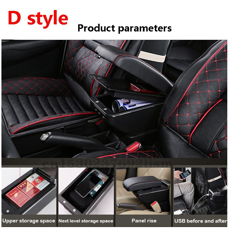 Voor opel astra g armsteun box centrale opslag inhoud box accessoires usb-interface