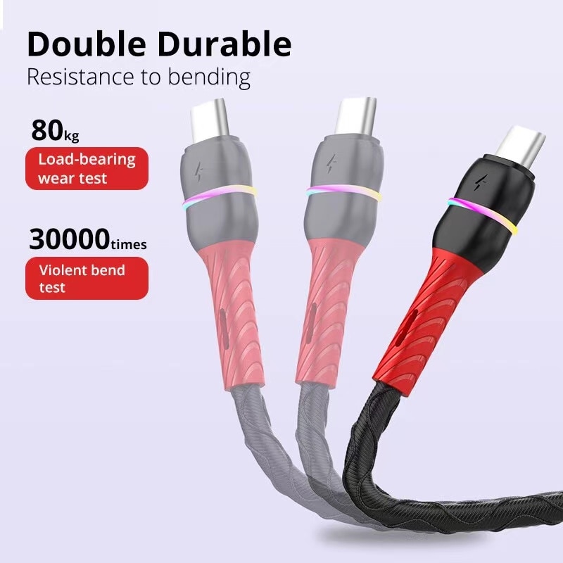 3A USB Type C Câble Pour Samsung S20 S10 Huawei P30 P40 Pro Charge Rapide Type-c Micro Téléphone Portable de Chargement Micro USB Câble