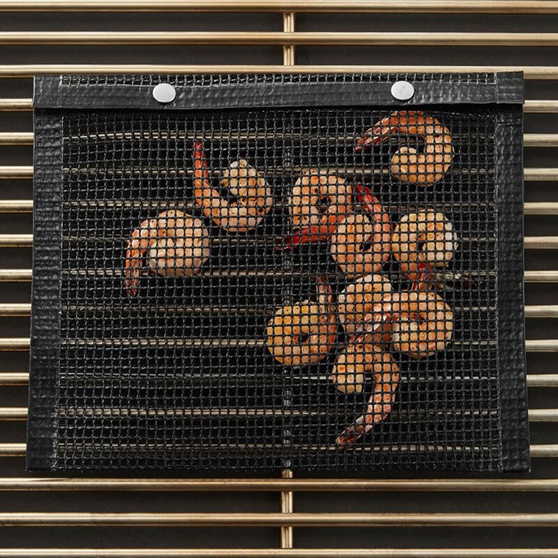 Bbq verktøy ikke-pinne mesh grillpose ikke-pinne bbq bake bag utekjøkken ting rotisserie grille piknik verktøy