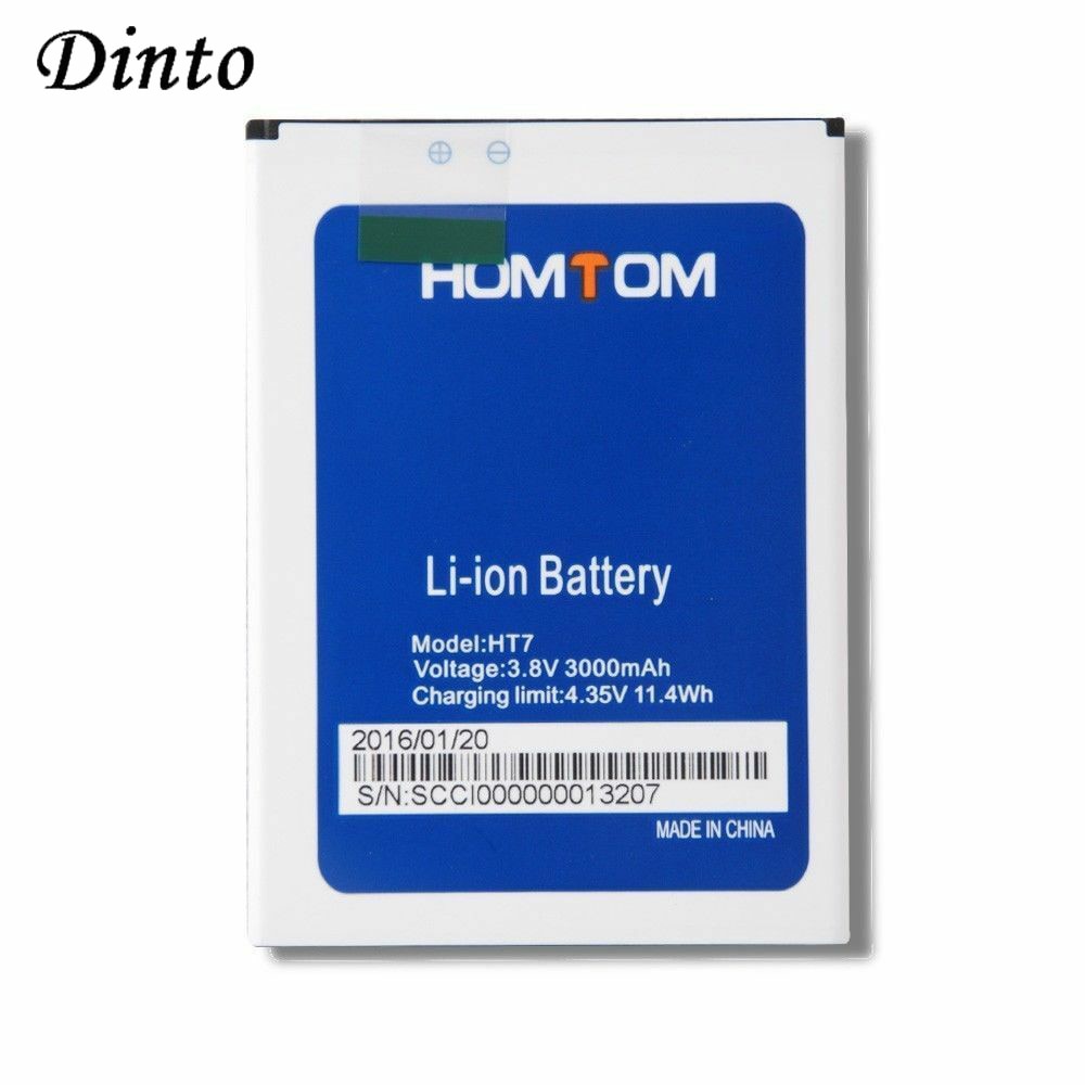 Dinto 3000 Mah 3.8V HT7 Backup Vervangende Mobiele Telefoon Batterij Voor Homtom HT7 HT7 Pro Mobiele Telefoon
