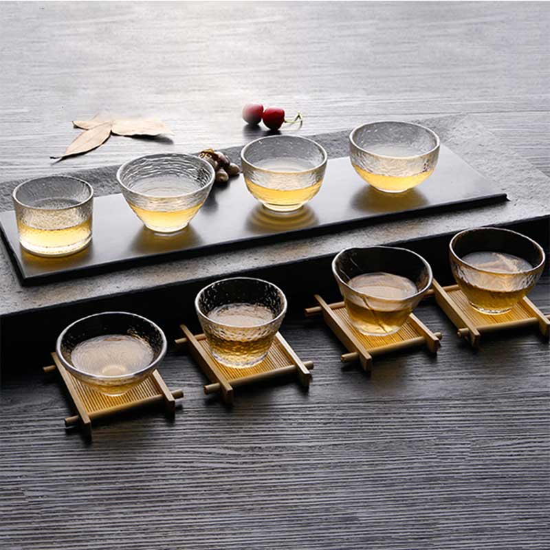 Japanischen Stil transparent Tee Tasse Klar Wärme Beständig Kung Fu Glas Tasse Wasser Blume Tee Schüssel Heimat Küche Büro Getränk