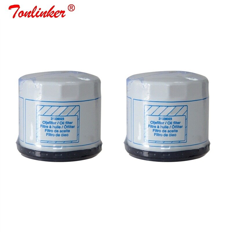 Oljefilter för volvo  c30 s40 1.6l 2006 s60 v60 v70 t3 t4 s80 t4 v40 t2 t3 t4 oem 31339023: 2 st oljefilter