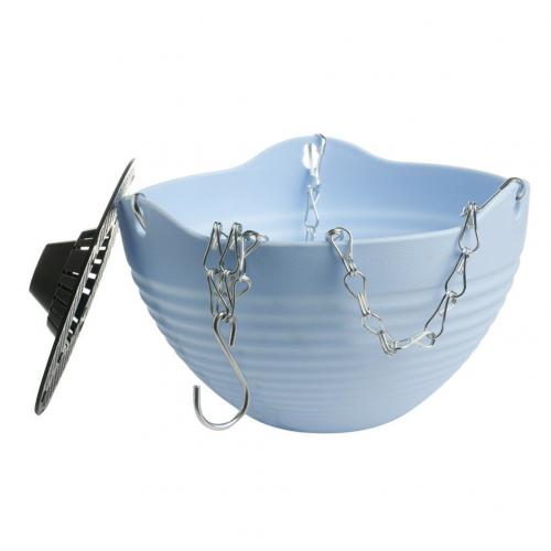 Hangende ketting bloempot mand plantenbak tuin huis balkon decoratie plantenhanger plantenmand houder bloempot: Blauw
