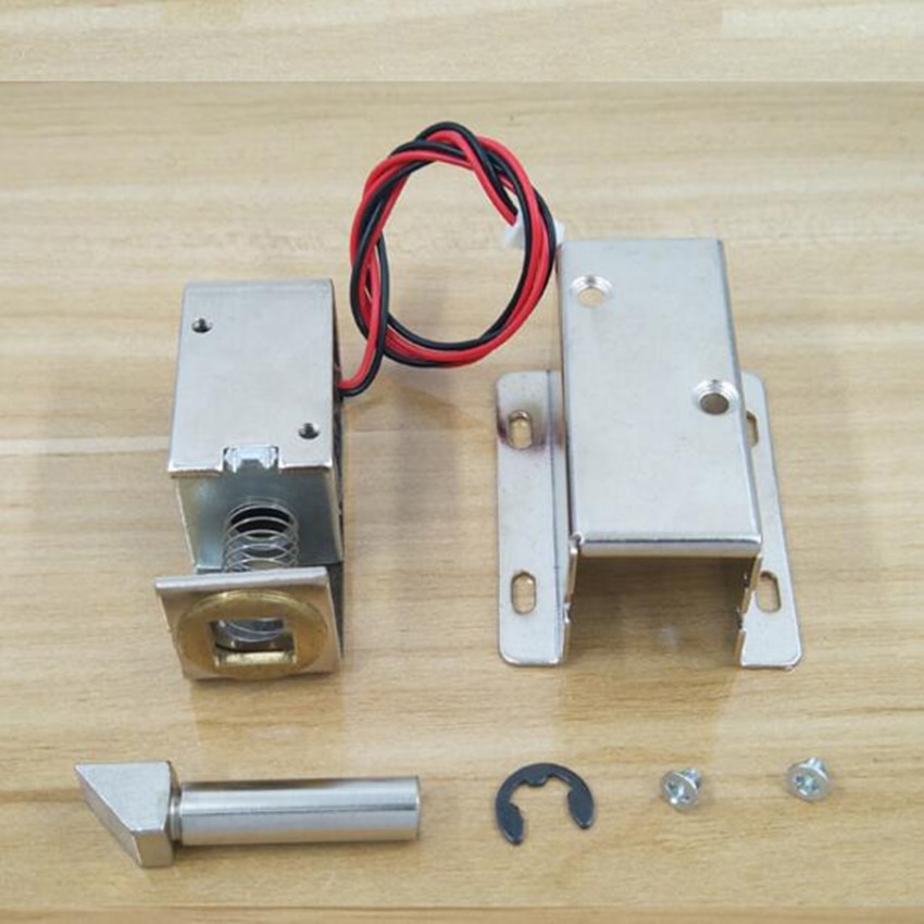 DC 12 v/24 v Mini Kleine Solenoid Elektromagnetische Elektrische Controle Kast Lade Lock Intelligente Auto Lock voor DIY project