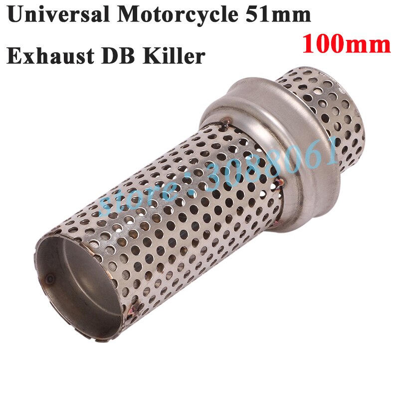 Universele 51mm- inlaat motorfiets yoshimura uitlaatdemper ar-racedemper verwijderbare db-killer, verwijder ruis en geluidsdemper