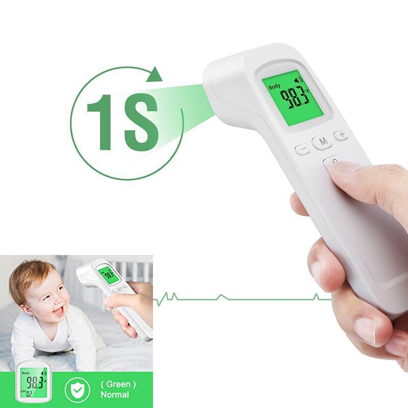 Multi-function Non-contact Temperature Measurement Device Infrared Digital Thermometer Forehead Ear Body Fever Thermometer