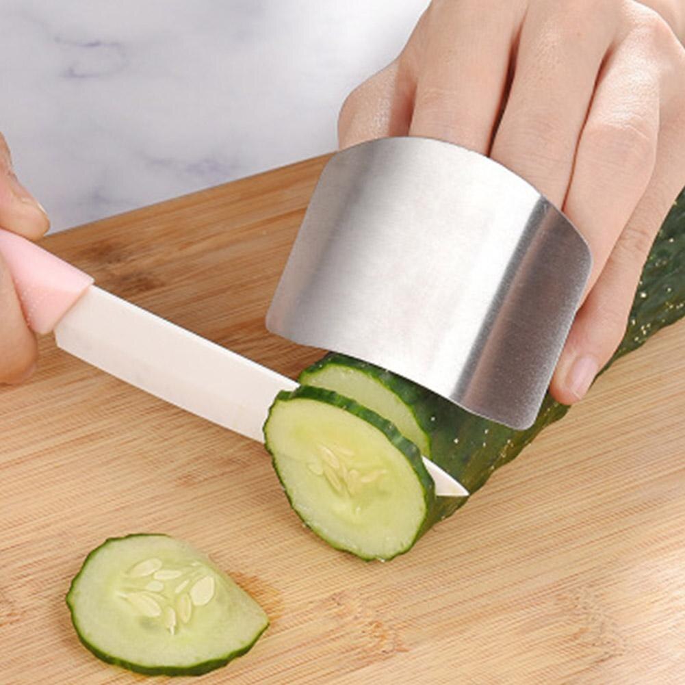 Newest Steel Mini Finger Protector Guard Finger Cut Hand Protector Knife Finger Protection Tool Kitchen Accessories