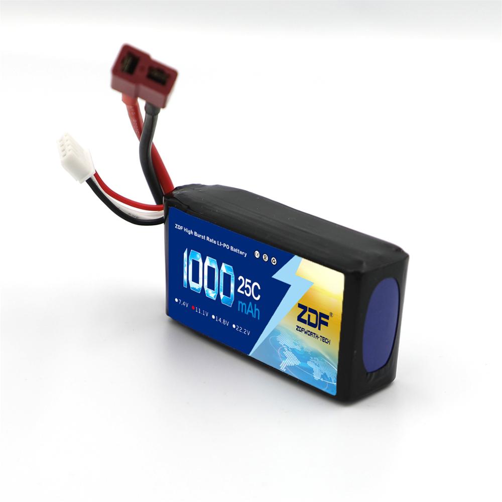 ZDF 2S 3S 4S 7.4 11.1V 14.8v 1000mAh 25C Li-po batteria per RC Elicottero Pezzi di Ricambio HM-Master cp-CP-Z-27