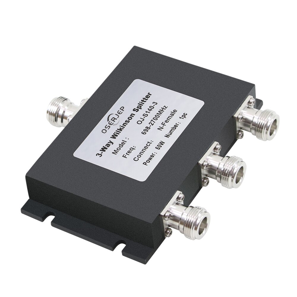 2G 3G 4G 698-2700mhz 3 Weg Micro-streifen Power Splitter N Typ 3-weg Micros Power Divider für Handy Signal Booste