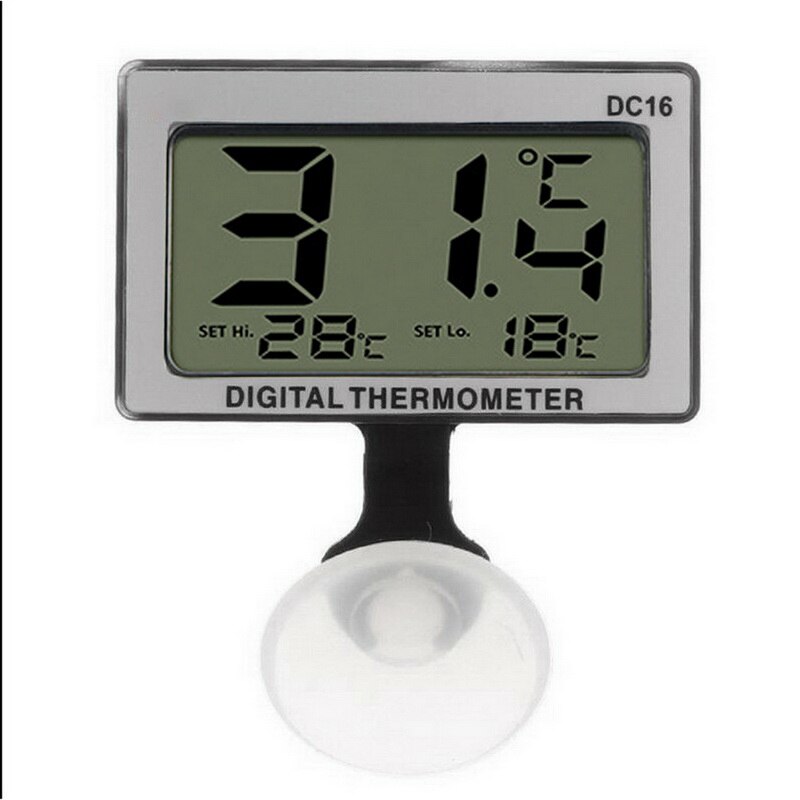 Digitale Thermometer Aquarium Aquarium Terrarium Temperatuur Gauge Monitor Met Zuignap