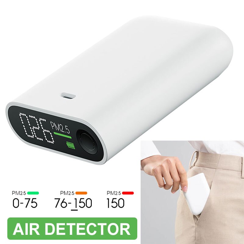 Durable Practical PM2.5 3W Household Smart Monitor Smog Table Smog Measuring Instrument Portable ABS Gas Detection