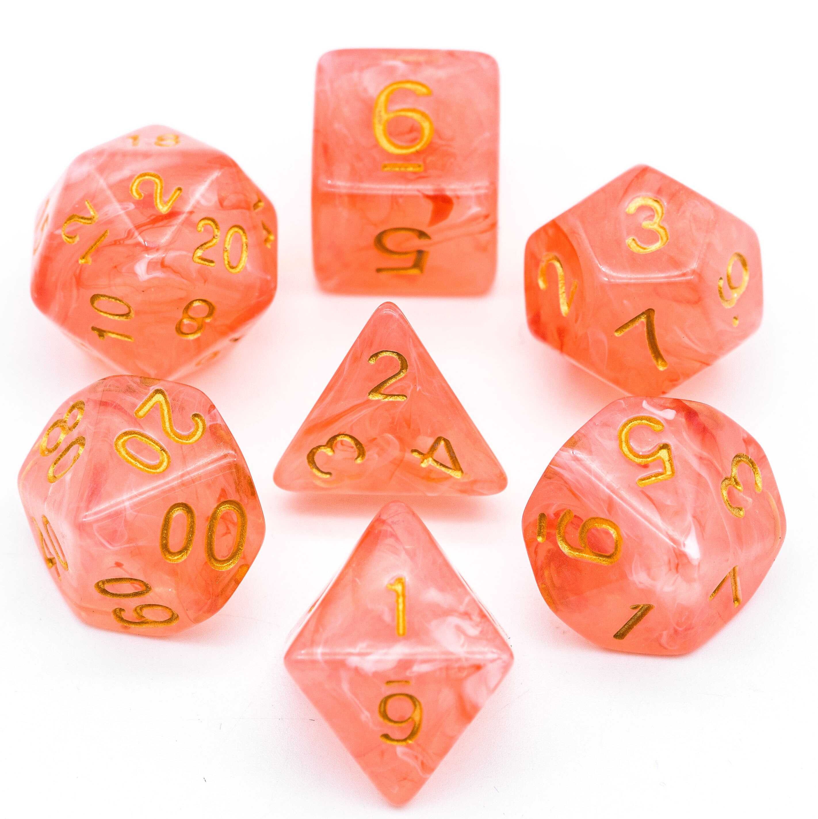 7 teile/satz D & D Würfel Transluzenten Wolken DND Würfel D4 D6 D8 D10 D % D12 D20 polyedrisch Spiele würfel einstellen für MTG RPG