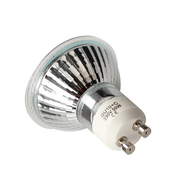 Super brilhante gu 10 + c 50w 220v-240v lâmpada do bulbo do halogênio lâmpada de iluminação acessórios para casa