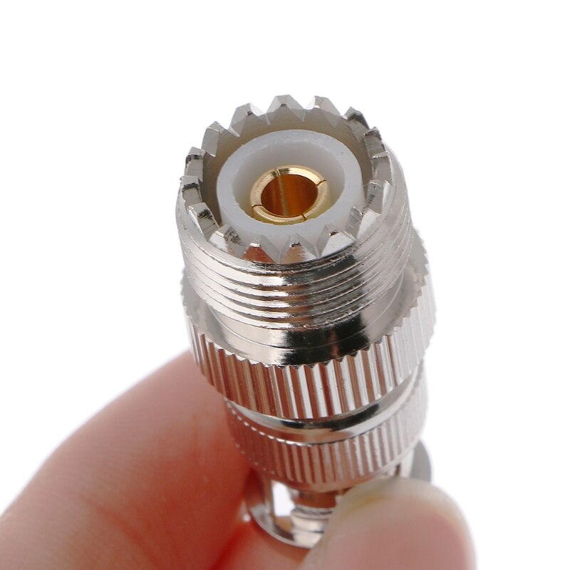 BNC Male Plug To UHF SO239 PL-259 Female Jack RF Coaxial Adapter Cable Connector
