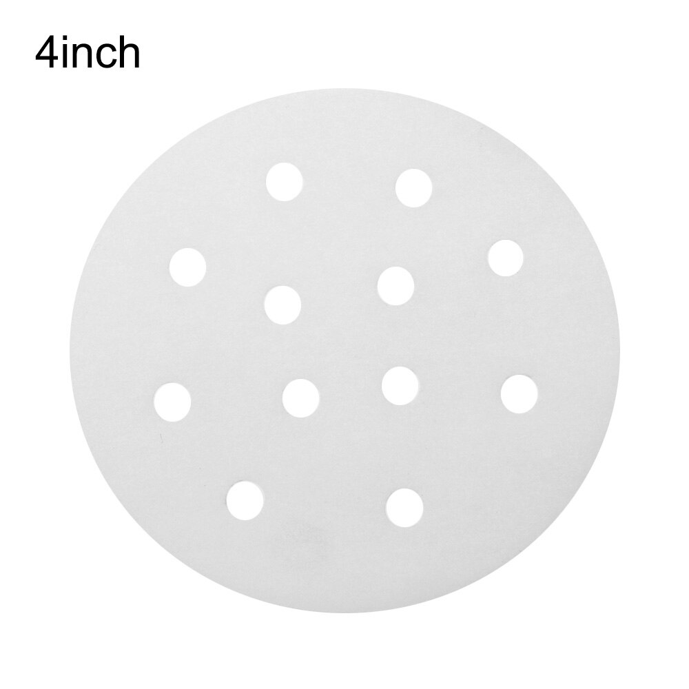 50pcs Bamboo Basket Steamer Paper Round Steamer Dim Sum Under Cookware Mat Round Non Stick Cooking Tools Kitchen Accessories: 4inch