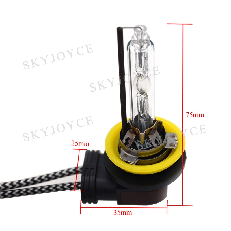 SKYJOYCE-bombilla HID de xenón para Faro de coche, Kit de conversión HID de 35W, 55W, 35W, 55W, CA 12V, 5500K, H11B