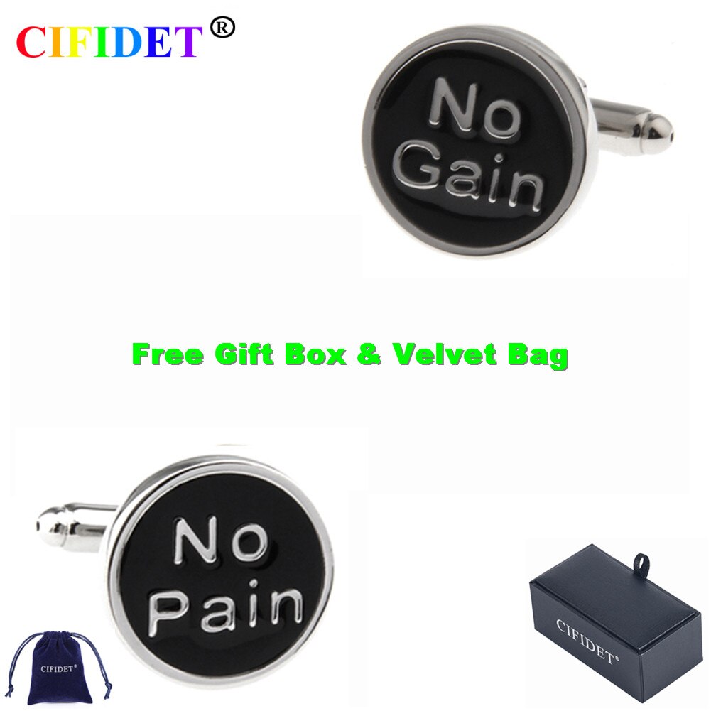 CIFIDET klassisch Cufflink Schmerzen gewinnen setzt Shirt Manschette Verknüpfung mit Samt Tasche und Kasten Schmuck Zubehör Pro Männer