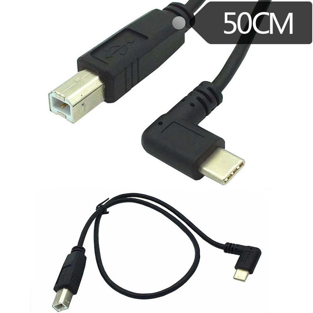DANSPEED USB-C USB 3.1 Type C Male Connector naar USB-B USB 2.0 Type B Male Data Kabel Printer Scanner Kabel