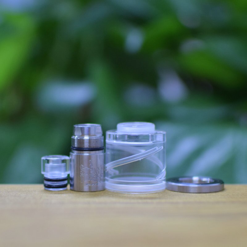 Stoom Tuners Kayfun Lite 22mm top vullen kit clear Bel cap polish ultem tank kit accessoires met 510 drip tip