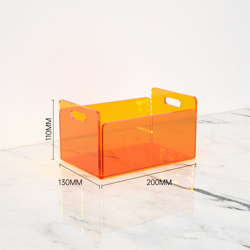 Clear Acrylic Storage Bins for Bathroom Organizer Pantry Storage,Cabinet Organizers Cosmetics Office Stationery Food & Beverage: WHITE