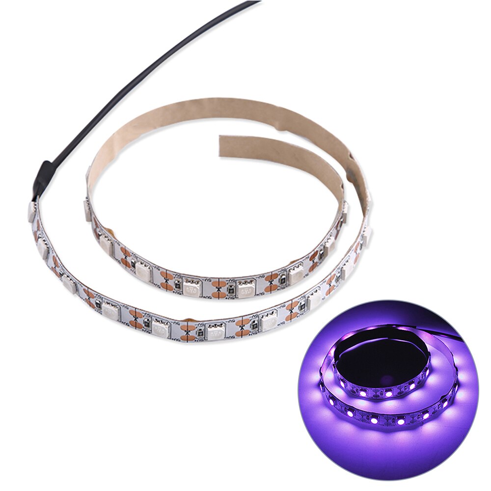 1M UV Sterilizer Lights LED Strip Light UV Lamp USB UV-C 5V 3W Lamp Sterilization Household Sterilizing Lamp