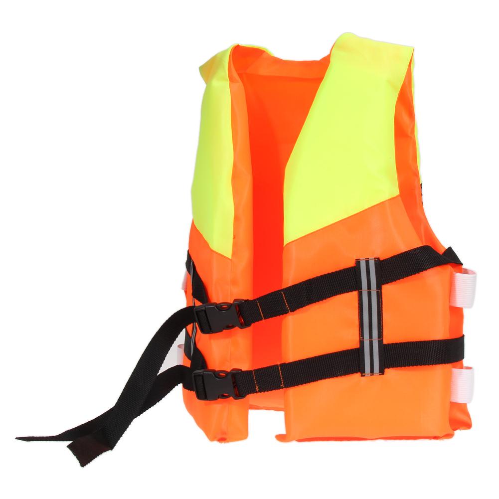 Chaleco salvavidas de espuma de prevención útil para adultos, naranja, silbato, natación, canoa, suministros de ayuda de rescate al aire libre, 1 ud.