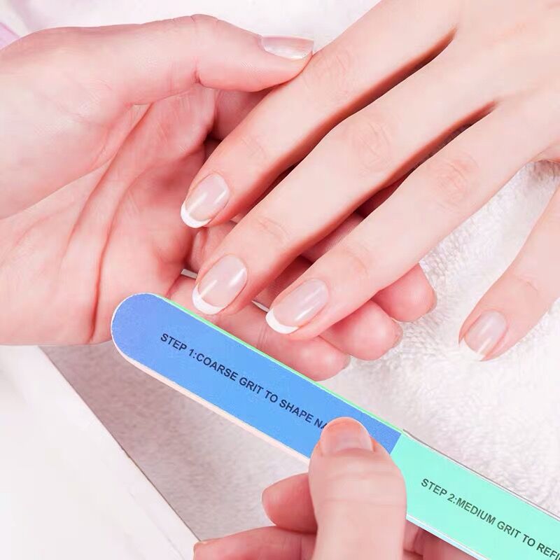 6 st/lot nagelpolering fil blockslipning pedikyr 7 sidor nagelfil slipning nagelfilar buffring grova verktyg