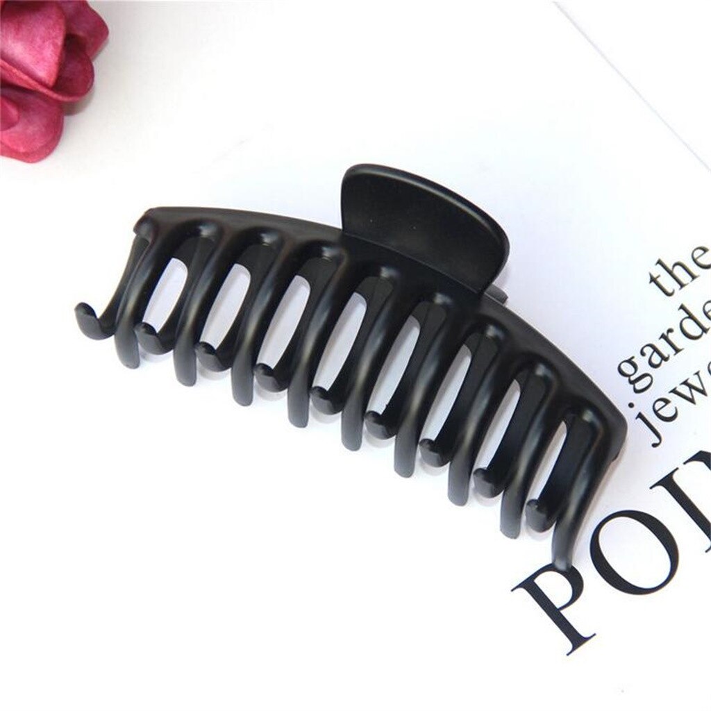 1Pc Clip Haar Accessoires Make Scrub-Kleur Acryl Grote Douche Haar Clip Haarspeld Terug Hoofd Clip Hoofdtooi Gebroken: C