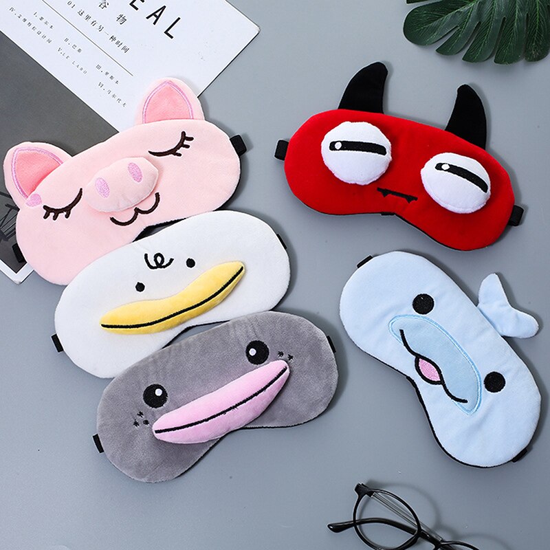 Plush Cute Sleep Mask Dream Eye Bandage Sort Pig Blindfold Band Aid Cove To Slee