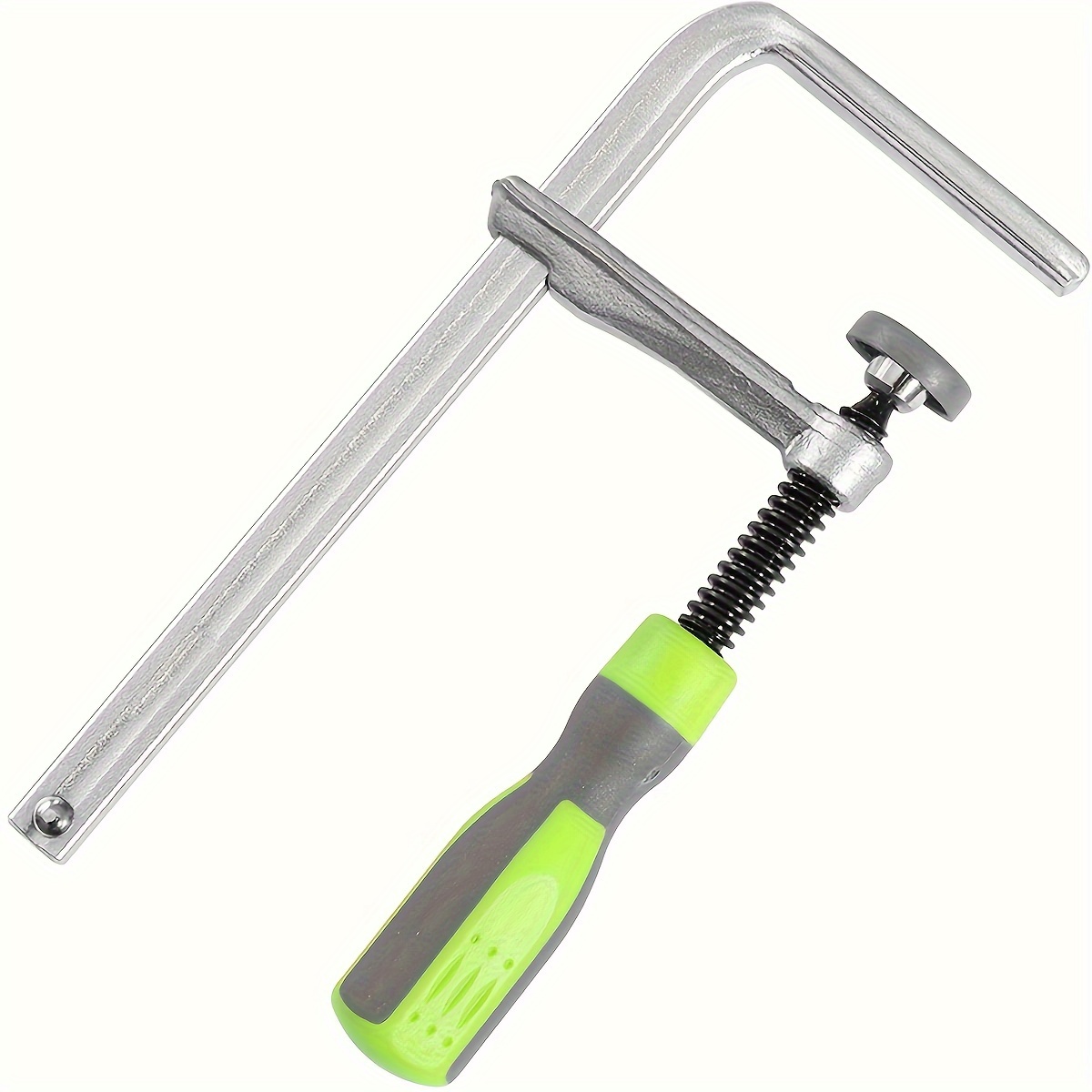 Kopplingsliknande stångklämmor  - 12 in 600 lb -  träbearbetningsklämmor med ergonomiskt handtag, slitstarka gjutjärnskäftar och tandad skena för bil: Guld-