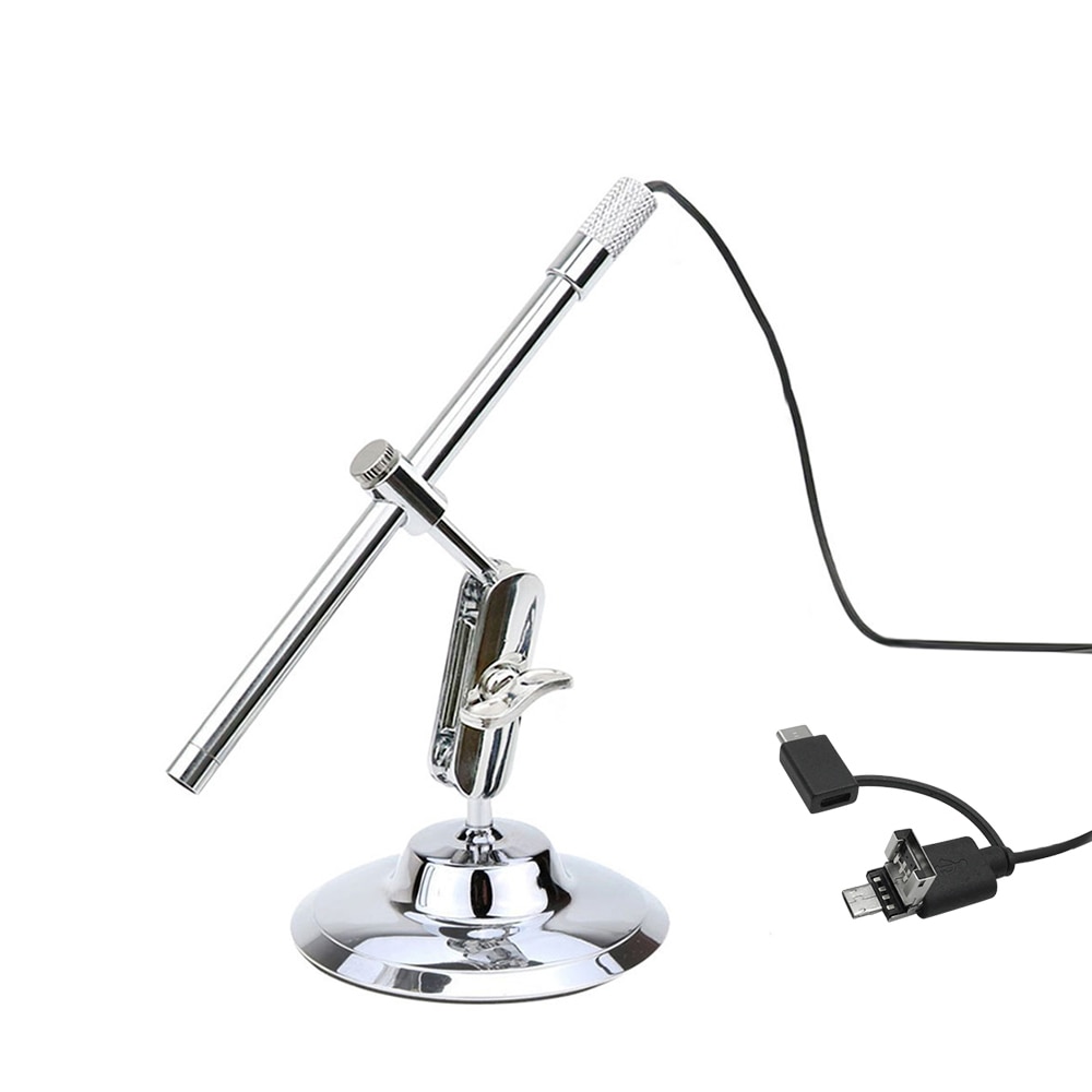 Portable Digital USB Microscope Inspection Magnifier IP67 Waterproof Camera Built-in 8 LED Lights with Advanced CMOS 10X-200X