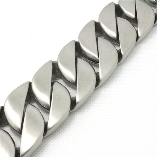 Recién llegado, 333g, de San Valentín para hombres, chicos, enorme y 316L, pulsera de acero inoxidable mate, recién llegado