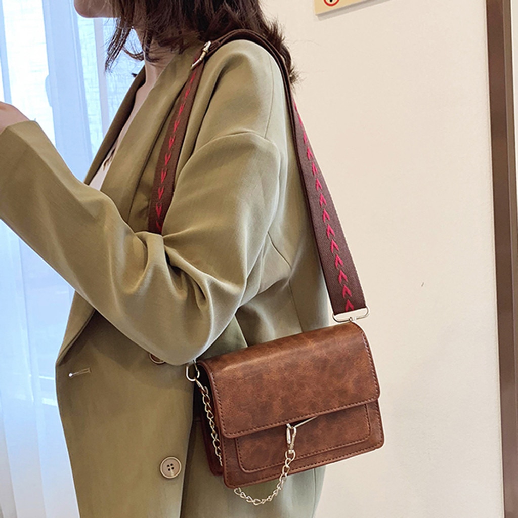 Bags For Women Small Handbag Casual Square Messenger Crossbody Bag Chain Leather Shoulder Bags Bolso Mujer @19