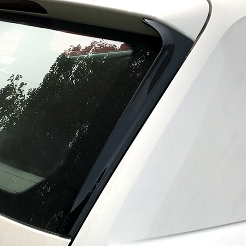 Voor-Polo + Auto Side Spoiler Achtervleugel Sticker Tirm Abs Gloss Black Auto-Styling