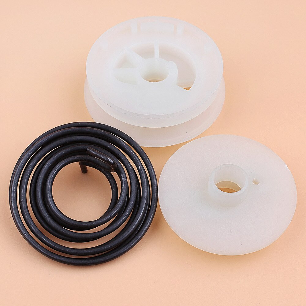 Recoil Starter Pulley Spring Kit For Husqvarna 128C 128L 128LD 128LDX Trimmer Brushcutter Parts 585530301 545008087