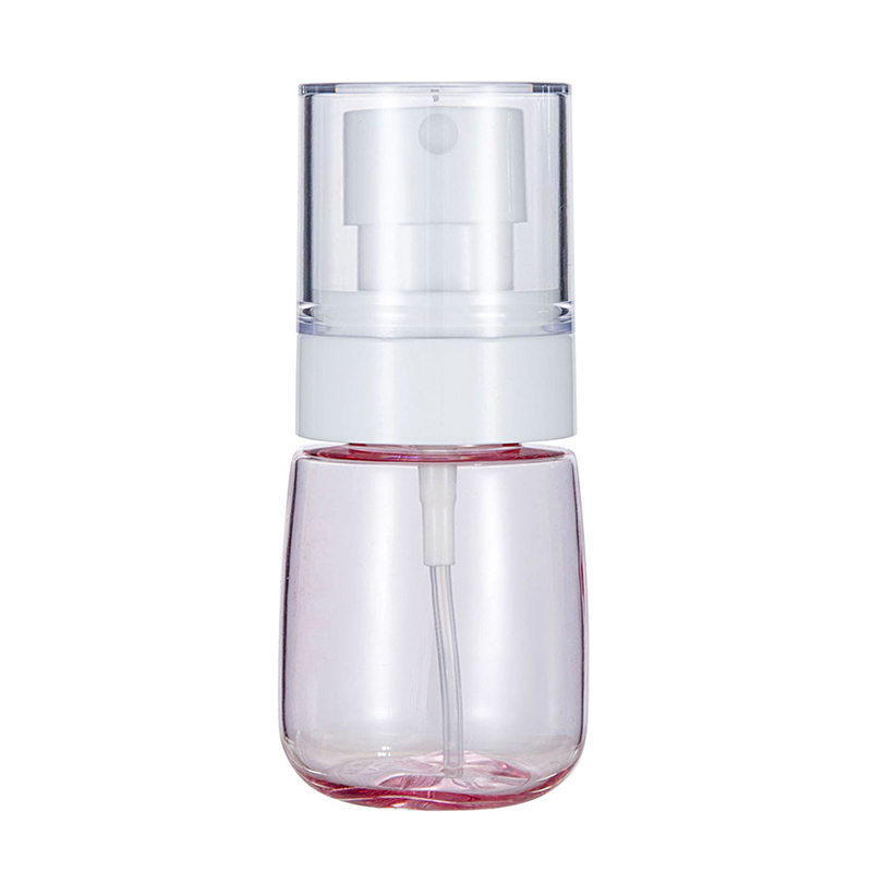 30/60ml portabla resor genomskinlig plast sprayflaska parfymflaska atomizer påfyllningsbar tom liten sprayflaska: Rosa / 60ml