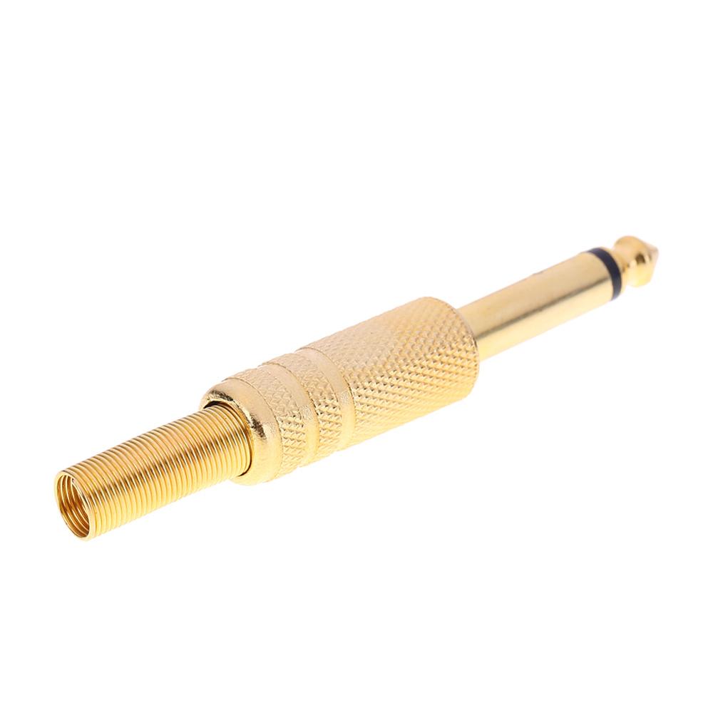 6.5 Mm 6.35 Mm 1/4in Mannelijke Mono Plug Adapter Hoofdtelefoon Diy Audio Connectors